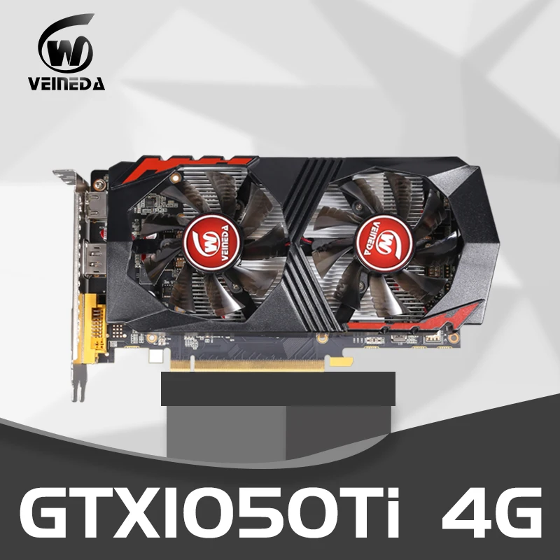 Видеокарта для компьютера графическая карта PCI-E  GTX1050Ti GPU 4G/4096MB 128 bit Placa de Video carte graphhique видеокарта для Nvidia