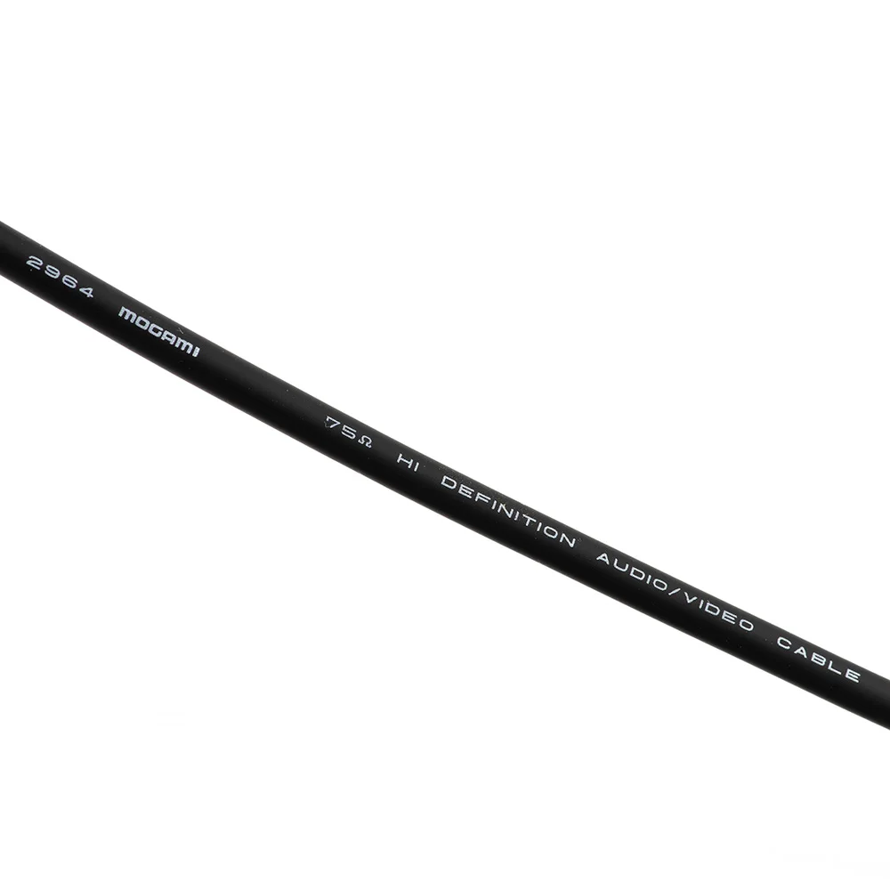 Оригинальный подлинный японский коаксиальный аудиокабель Mogami 2964 75 Ом супермягкий ультратонкий на розничном проводе.