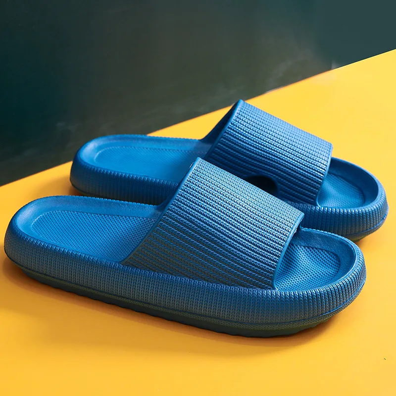 

Men's Slides Thick Platform Slippers Men & Women Indoor Bathroom Anti-slip Shoes Slide Sandals Leisure Eva Soft Sole Slipper