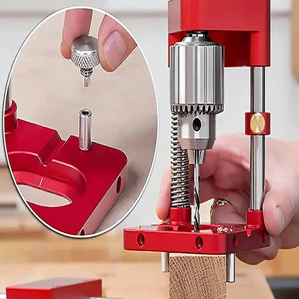 

Drill Locator Hole Drill Guide Dowel Jig Convenient Labor Saving Plastic Steel Woodworking Drilling Template Guide Tool for Home