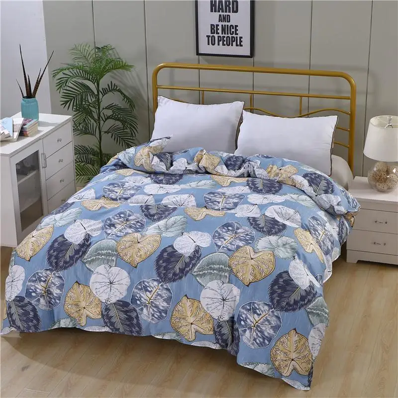 

1 шт. 100% чесаная хлопковая ткань высокого качества Активный принт с застежкой-молнией пододеяльник настраиваемый размер