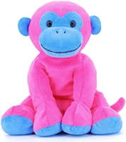 monkey stuffed animal plush toys soft cute monkey orangutan toy for toddlers child kids babies birthday gift 7 9 pink