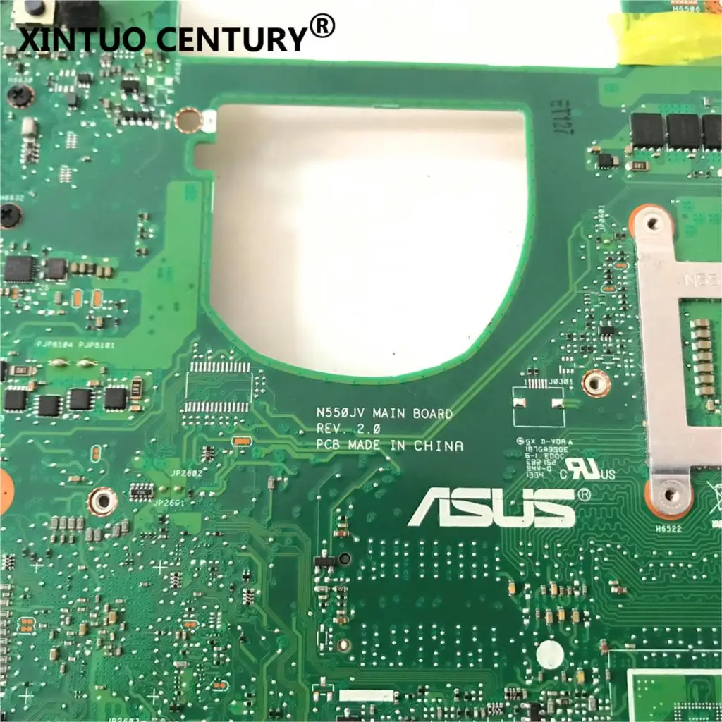 

For ASUS N550JK n550JV N550JX Laptop Motherboard N550JK i7-4700HQ CPU PM GTX850M 2GB Video card memory Mainboard 100% tested ok