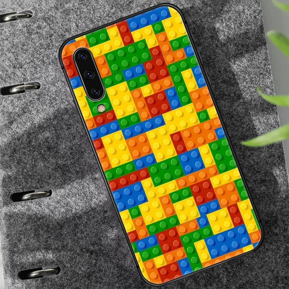

LEGOs Phone Case Cover For Samsung Galaxy A10 A11 A20 E A21 A30 A40 A41 A50 A51 A70 A71 A81 S 4G 5G black Shell Fashion Bumper