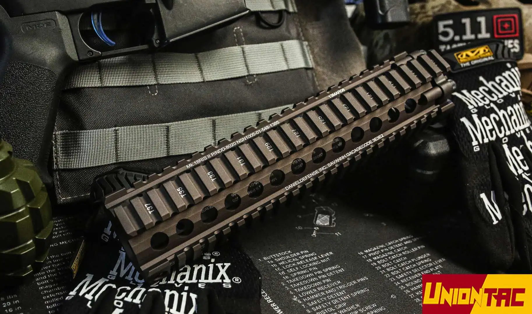 Тактический рельс Big Gragon MK18 RIS 12 дюймов для страйкбола|Детали и аксессуары