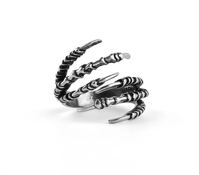 Мужские байкерские кольца s винтажные готические украшения серебряного цвета из