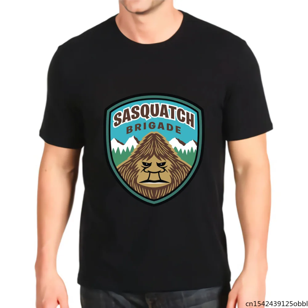 

Retro Kawaii Graphic T Shirt Sasquatch Brigade Mens Ringer Top Mens Harajuku Anime Best Seller T-shirt