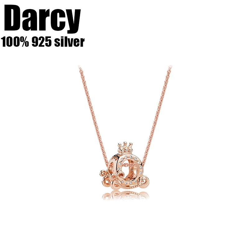 

2021 new FIT original authentic 100% 925 sterling silver pan necklace for women fashion classic Christmas series DIY jewelry
