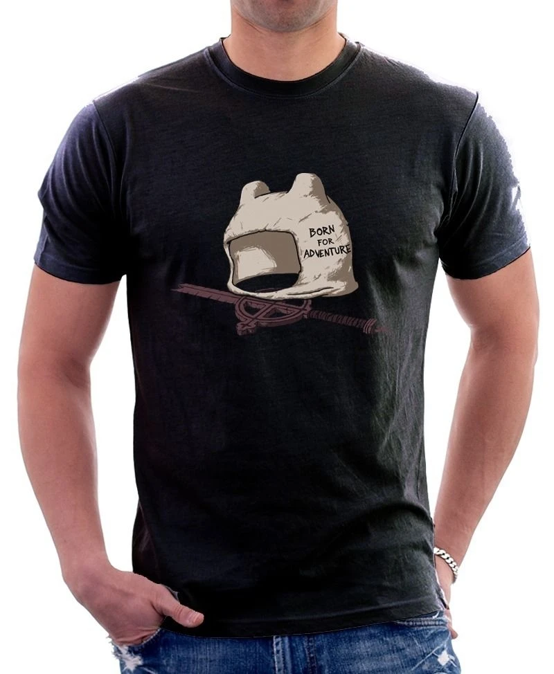 Adventure Time Finn The Human Hat Jake черная коричневая хлопковая Футболка с принтом 9704 Новая