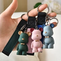 fashion cartoon violent bear pendant bear keychain lady cute key pendant car key pendant cute backpack pendant