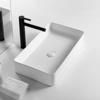 bathroom sink ceramic white square washbasin countertop sinks drainer nordic ceramic washbasin art basin shampoo bowl