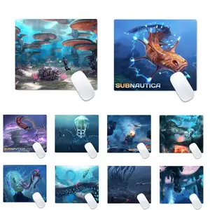 Подводный силиконовый коврик для мыши Subnautica, защитный коврик для игрового стола, коврик для мыши для офиса и работы, Нескользящая подушка для ноутбука