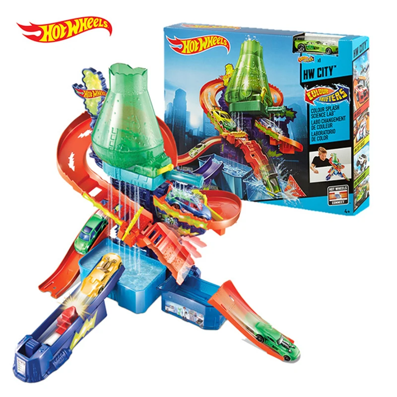 Оригинальный игровой Набор Hot Wheels Track City Mega для мытья автомобиля отлитый под