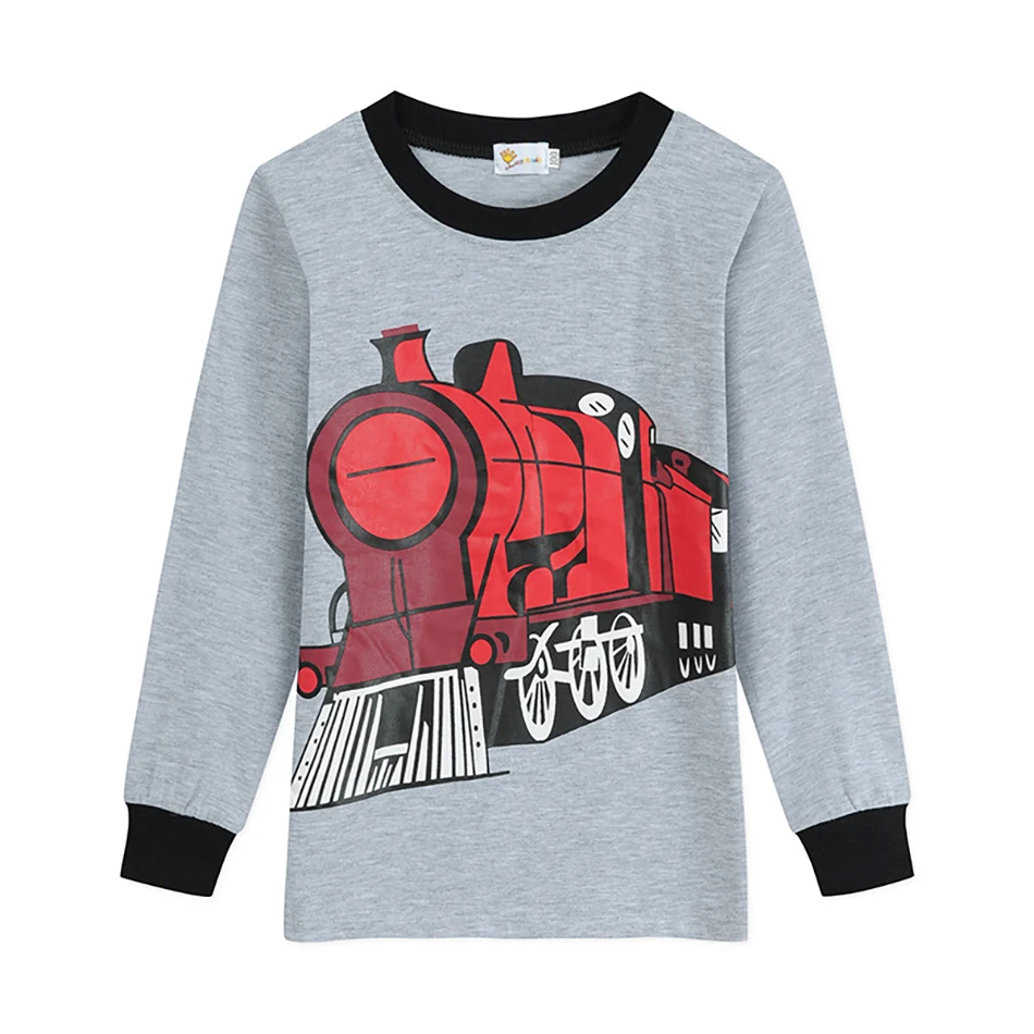 Children Pajamas Cartoon Sleepwear Kids Pajamas For Girls Toddler Baby Outfits Child Pyjama Boys trainCotton Clothes Pants Set