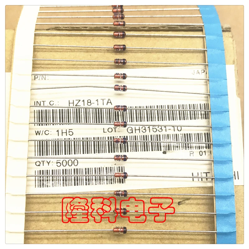 

Оригинальный новый 100% HZ18-1TA диод 18 в регулятор HZ18-1 0,5 Вт DIP 1/2 Вт (индуктор)