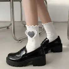 Zapatos góticos lolita con plataforma Mary Jane para niñas, zapatos de uniforme escolar japonés Jk, accesorios de Lolita, zapatos de Plataforma Universitaria