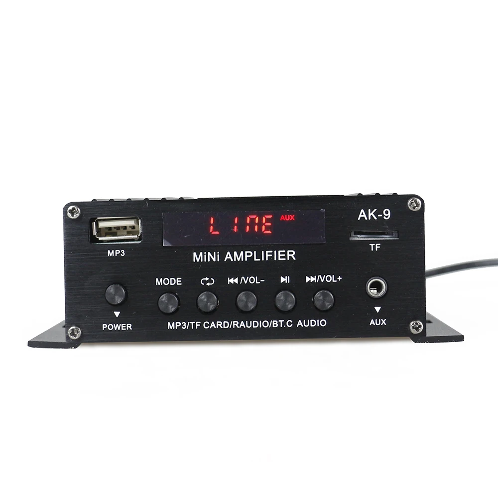 AK9 усилитель мощности Bluetooth ЖК-дисплей домашний цифровой аудио плеер Amp динамик с