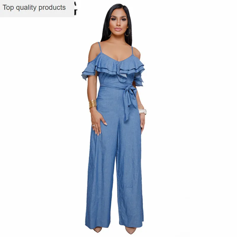 Комбинезоны для Для женщин 2020 пикантные весенние с открытыми плечами Ползунки