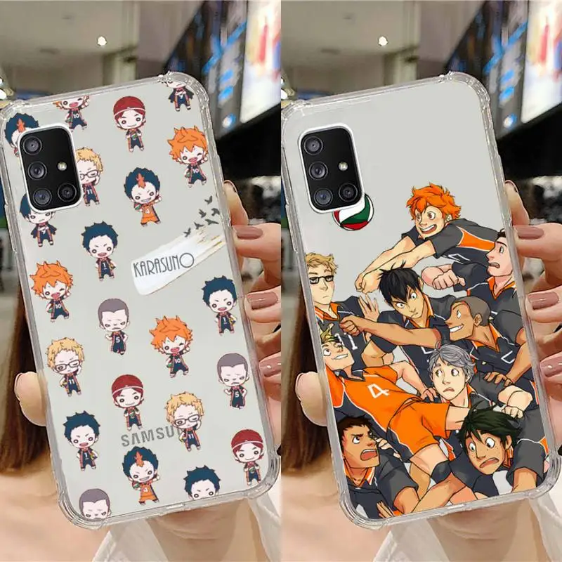 

haikyuu Phone Case Transparent For Samsung Note A 7 8 9 10 20 50 51 71 90 20 11 81 e LITE Ultra PRO