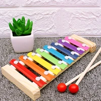 montessori wooden xylophone knock piano 8 tone for educational preschool learning toys busy board diy oranments accessories