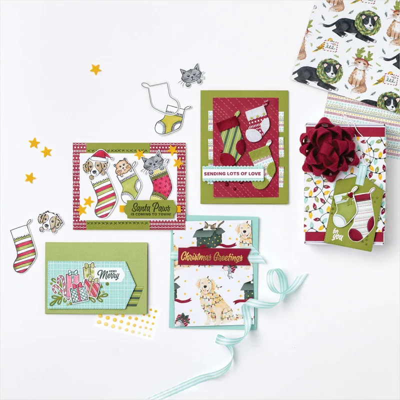 2 шт./лот рождественские сезоны Хэллоуин 2021 штампов и Имбирные белки Pinecone Holly