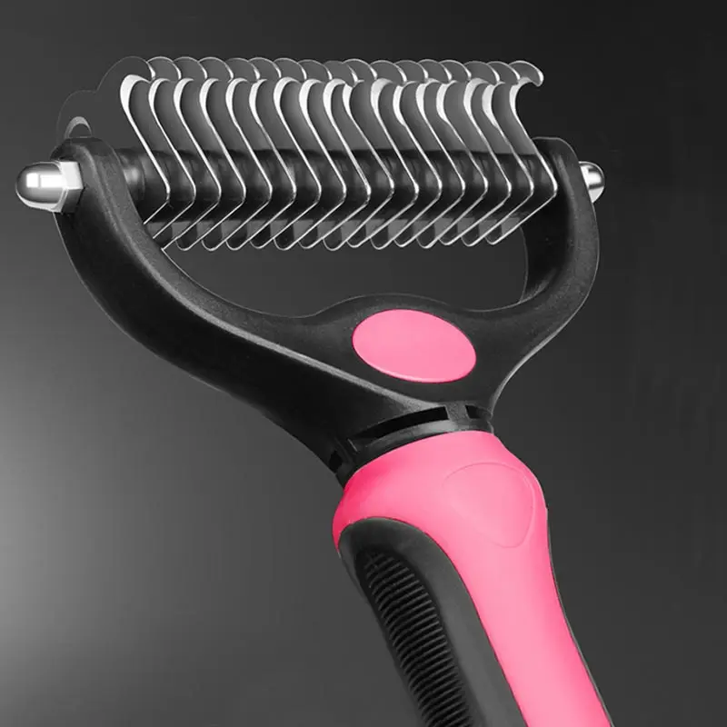 

Single-sided Large Dogs Open Knot Rake Dog Pet Comb 2020 New Brush Cat Stainless Steel 1PC Professional Double-sided