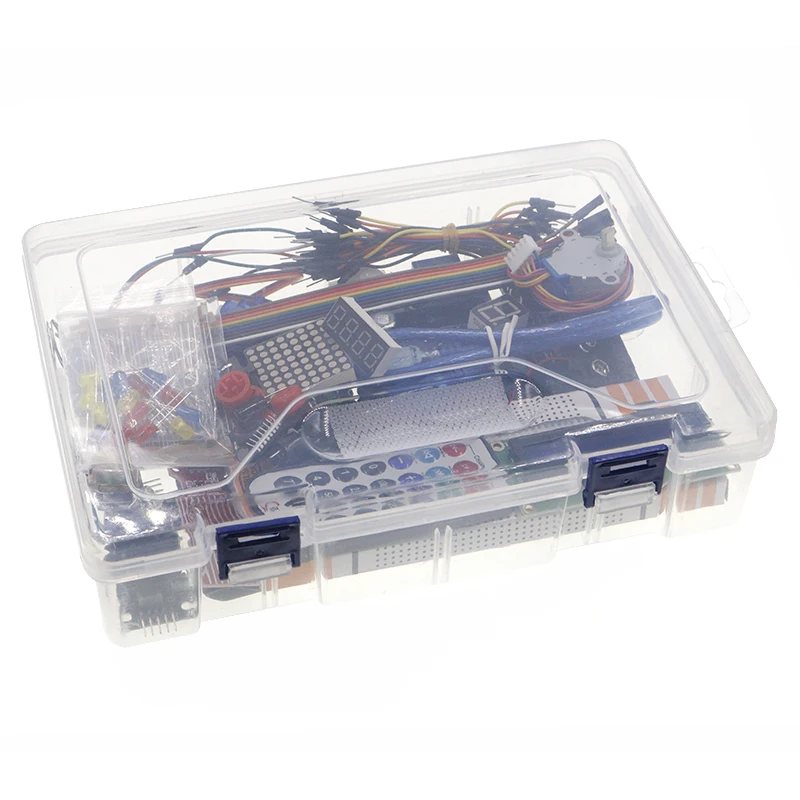 Free shipping mega 2560 r3 starter kit motor servo RFID Ultrasonic Ranging relay LCD for arduino |