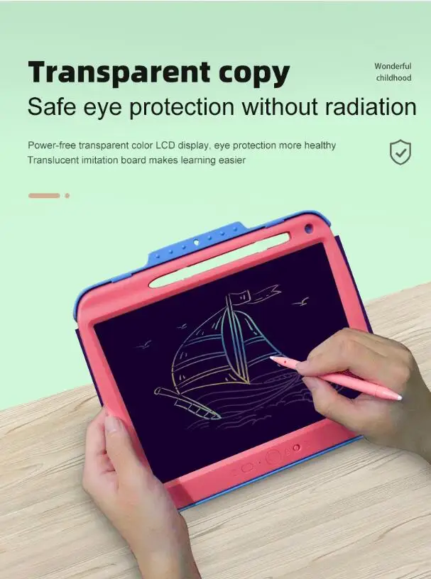 

9 Inch Copy Writing pad Transparent copy board Usb charging Tablet LCD Writing Tablet Rechargeable copy a hand-painted Board