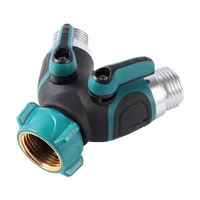 irrigation 34 2 way splitter agriculture water tank accessories y shaped valve american standard thread hose connector 1 pc
