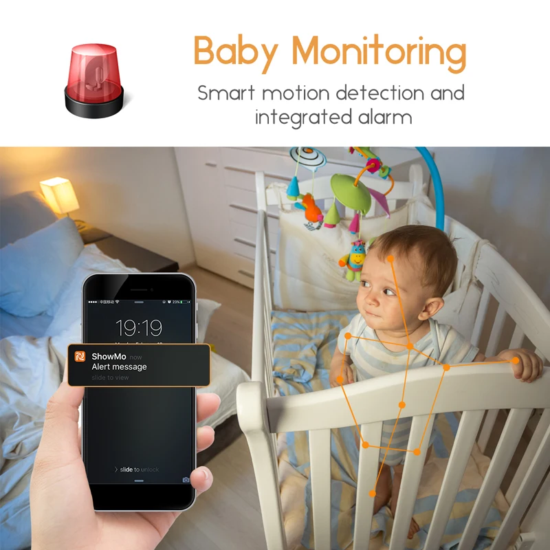 1.3MP HD домашняя IP камера безопасности WiFi 960P Беспроводная панда детский монитор