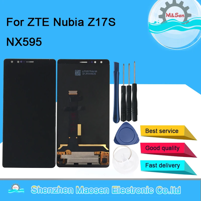 Оригинальный ЖК экран M & Sen 5 73 дюйма для ZTE Nubia Z17S NX595J с сенсорной панелью