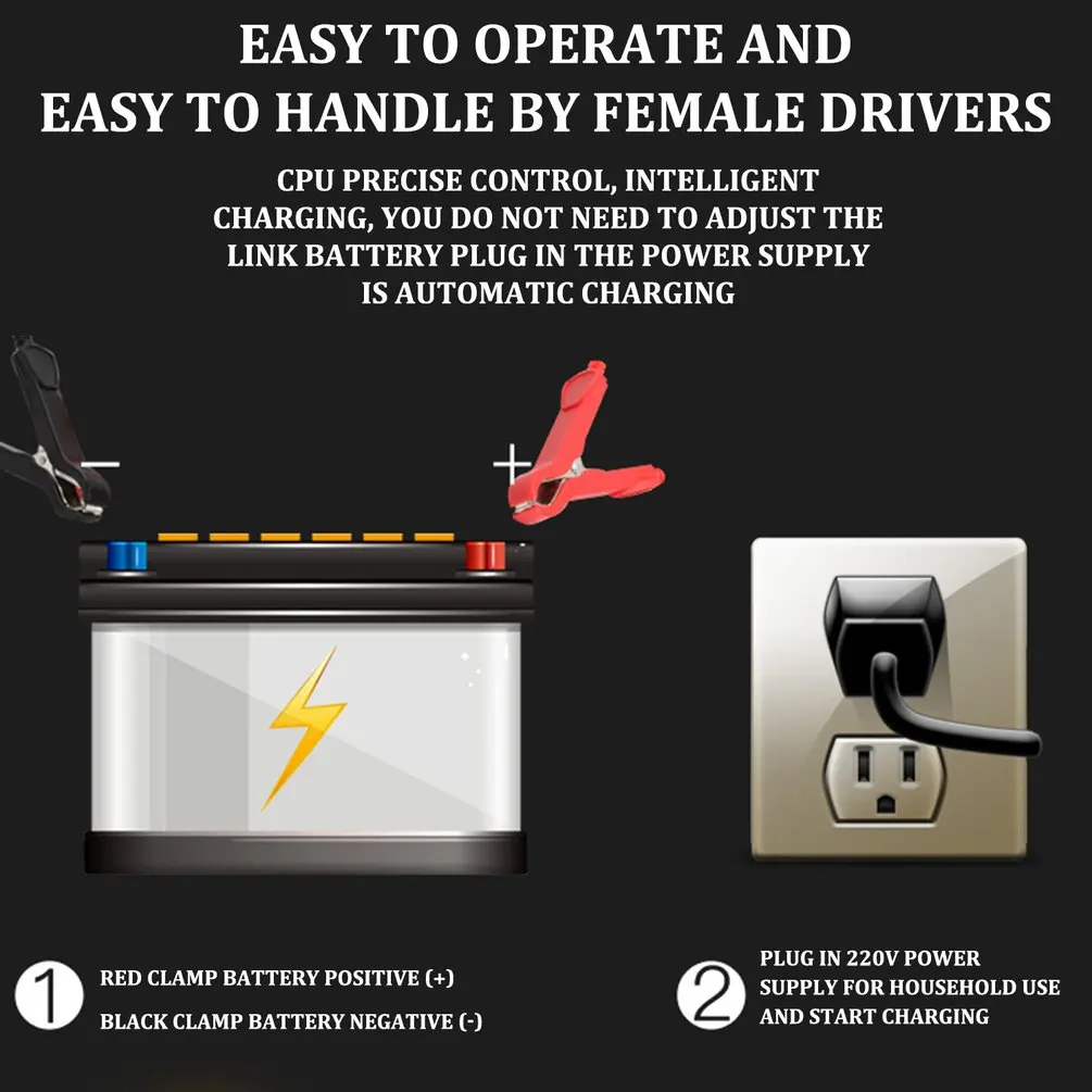 Зеленое автомобильное зарядное устройство для аккумулятора автомобиля