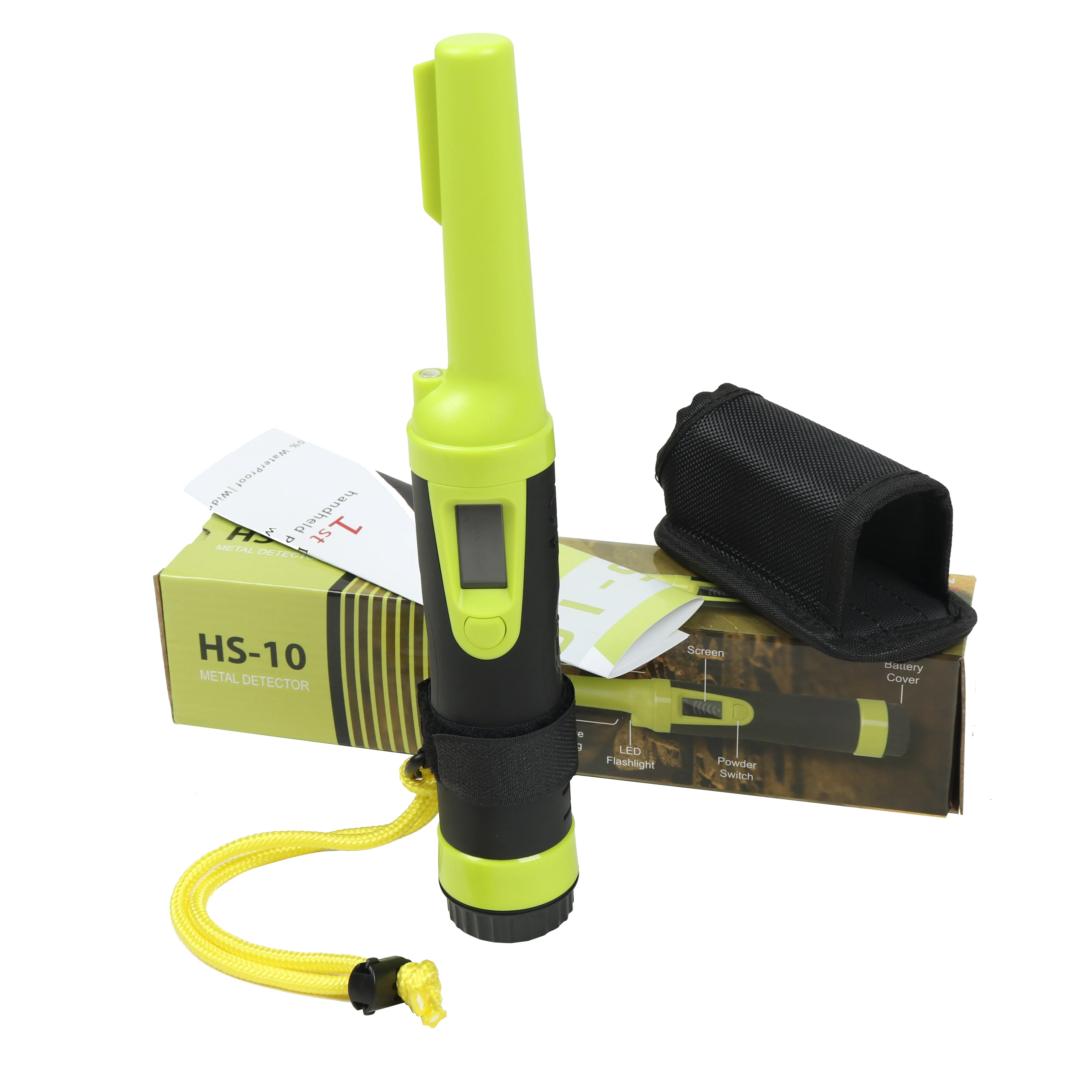 

Pinpoint Waterproof Metal Detector Pinpointer - Fully Waterproof to 8-10 feet with Belt Holster for Adults and Kids
