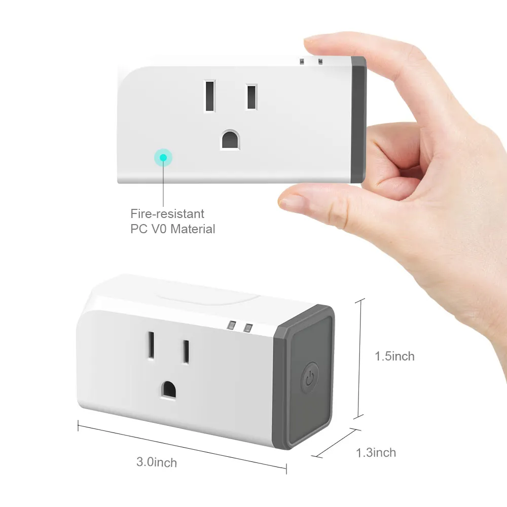 2 шт. SONOFF S31 Lite US Мини Wifi розетка умный Беспроводной Выключатель питания 15а таймер