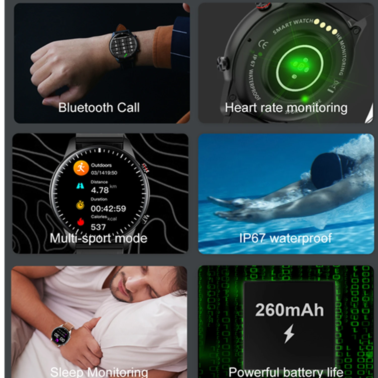 

DIY Dial Smart Watch Man Full Touch Screen Smartwatch Sleep Tracker Heart Rate Monitor Wristwatch Women For Android Apple Huawei