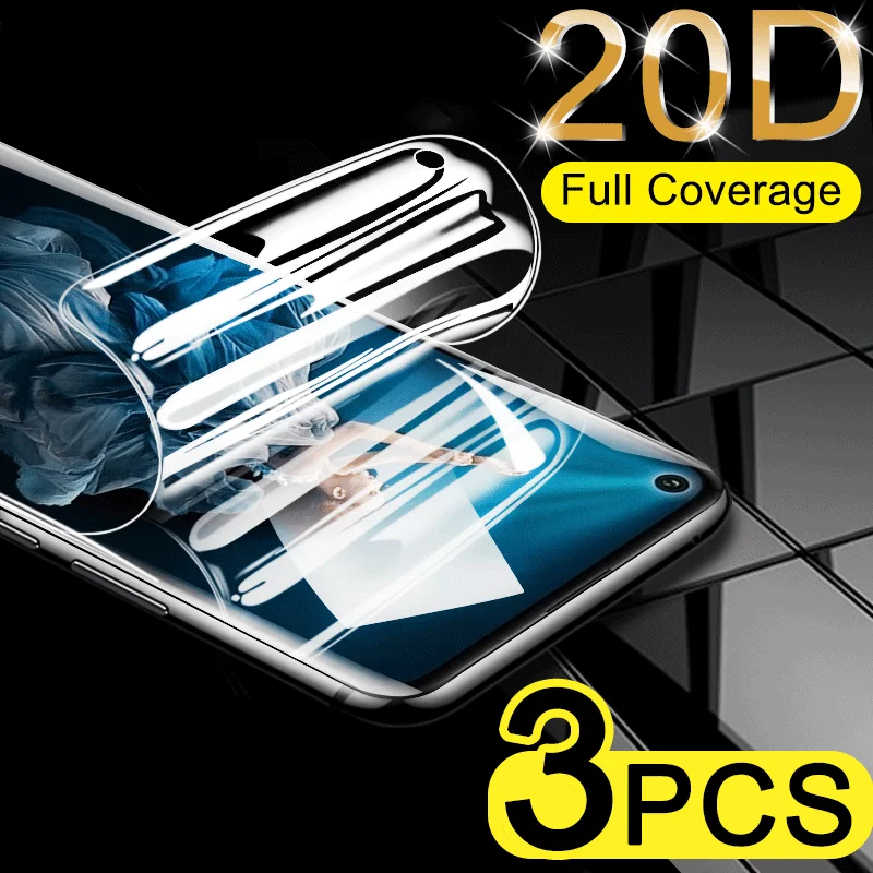 3 шт полное покрытие экрана протектор для Huawei Honor 20 Pro 8 9 10 Lite Гидрогелевая пленка V20