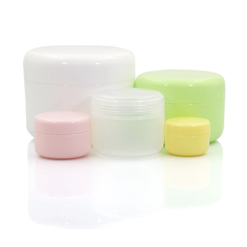 

20 pcs/Lot Plastic Case For Cosmetic 50g Cream Jars Makeup Refillable Bottle PP Containers Refillable JX031