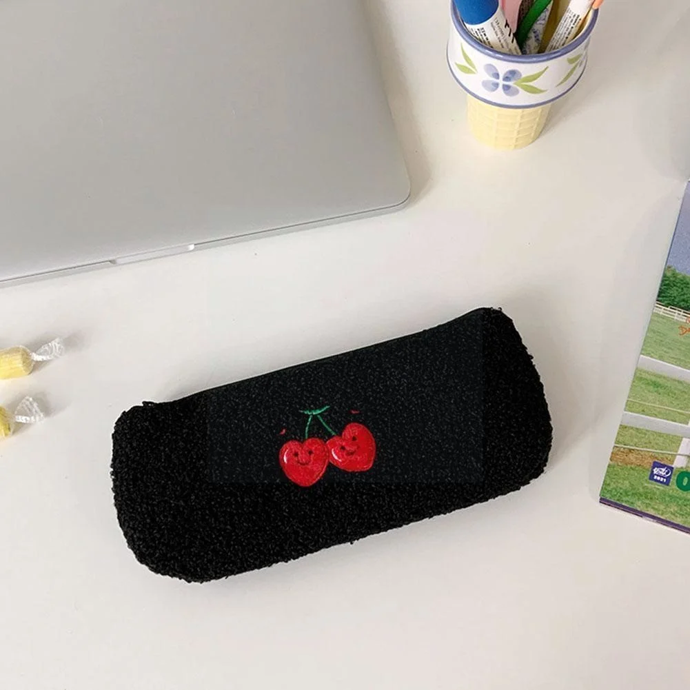 

Cute Plush Pencil Bag Girl Cosmetics School Supplies Stationery Storage For Children Bag Gift Kawaii L6H0