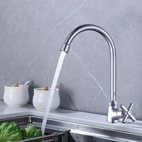 kitchen faucet sink tap brass material wall mounted water tap single lever handle 12%e2%80%9c chrome deck mounted cold water only