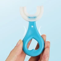 drop ship new baby toothbrush childrens teeth oral care cleaning manual brush convenient and simple silicone baby toothbrush
