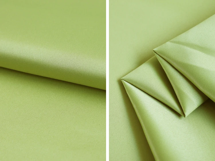 30 yellow green Тяжелая Свадебная атласная ткань полиэфирный мат сатин качество 1 ярд* 150 см - Цвет: 30 yellow green