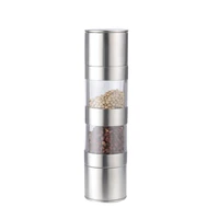 manual salt pepper grinder condiment container mill refillable adjustable grinder kitchen tool spice pepper shaker seasoning
