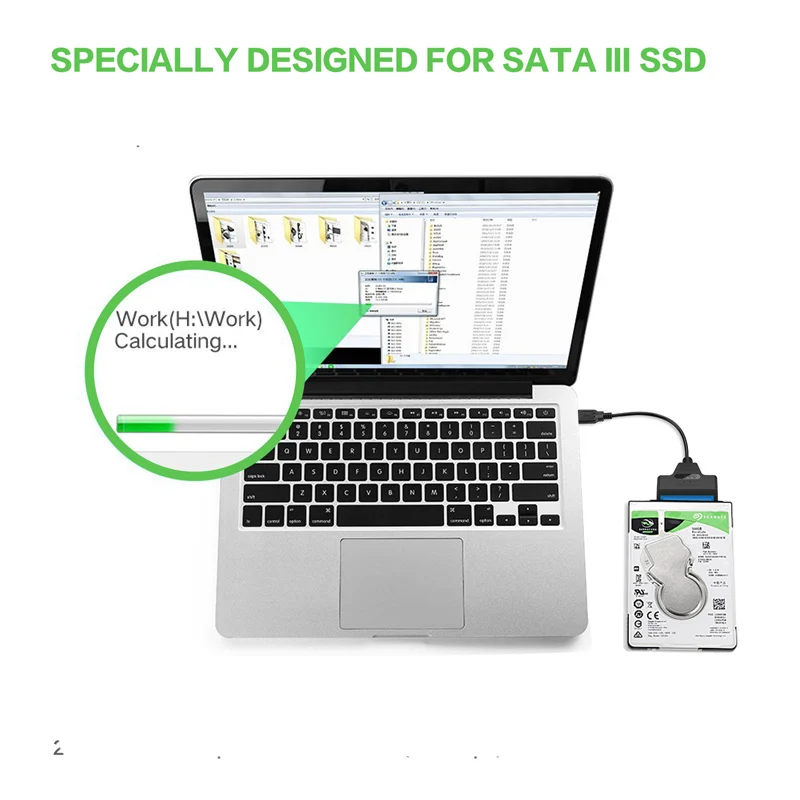 USB 3.1 Type-C SATA кабель-преобразователь штекер на 3 1 ''HDD SSD-накопитель Проводной