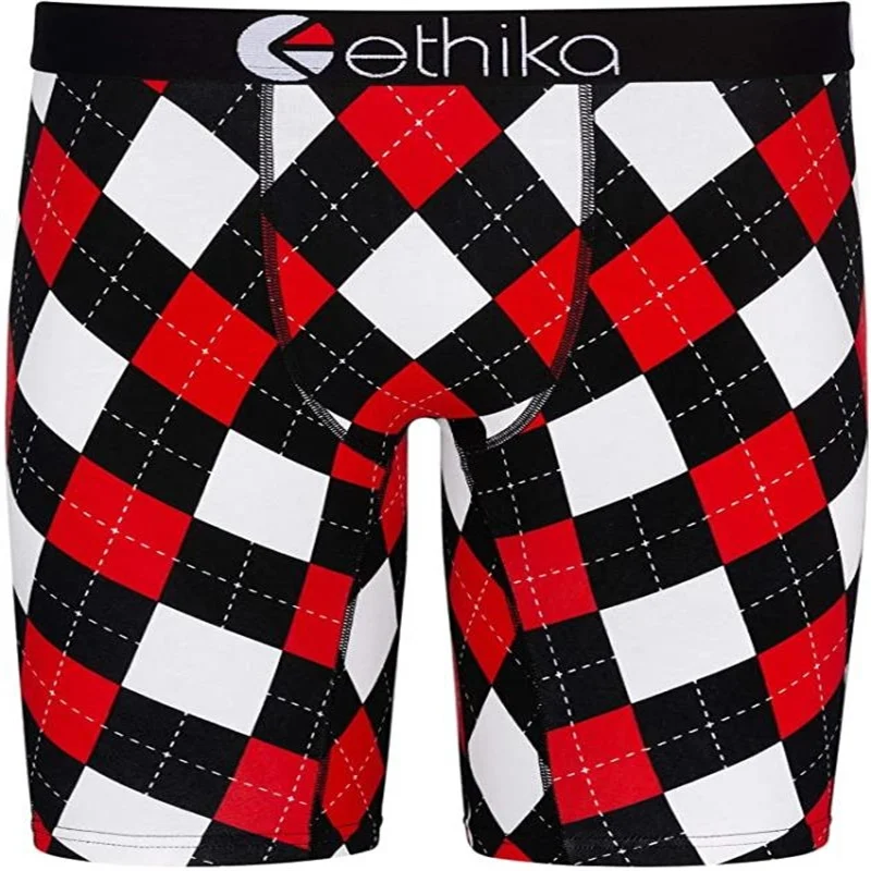 

Нижнее белье Ethika, шорты 2022, новейшие шорты-боксеры, летние мужские дышащие спортивные боксеры с принтом акулы, Ethika