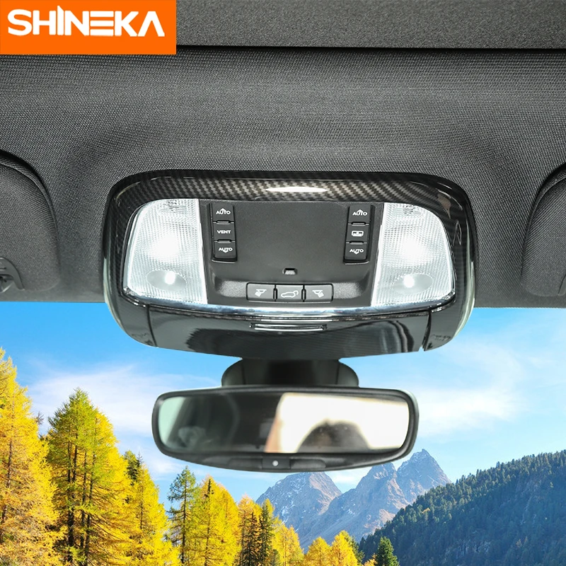 SHINEKA накладки на интерьер для Jeep Grand Cherokee 2011+ Автомобильный интерьер, передний светильник для чтения, декоративные наклейки для Jeep Grand Cherokee