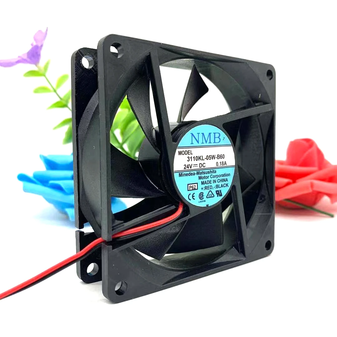Новый оригинальный NMB 8025 3110KL-05W-B60/B69 24V 0.18A 8cm инверторный Вентилятор охлаждения -