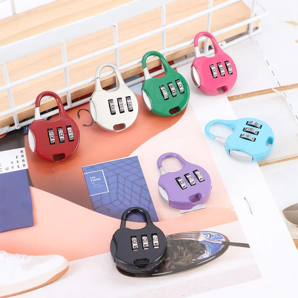 Мини 3 цифр пароль Комбинированный Замок беззаботных путешествий безопасный