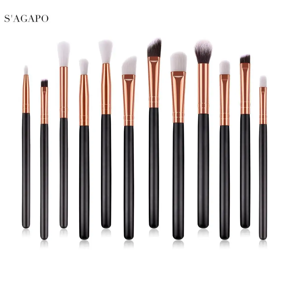 

12 шт., набор профессиональных кистей для макияжа глаз с консилером