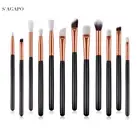 12 шт., набор профессиональных кистей для макияжа глаз с консилером