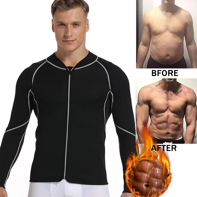 Мужской утягивающий корсет для талии жилет похудения неопреновый тела молния